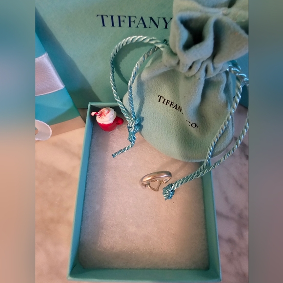 Tiffany & Co. Elsa Peretti Spain Open Heart Ring Sz-5 Sterling Silver 925 - Picture 5 of 16